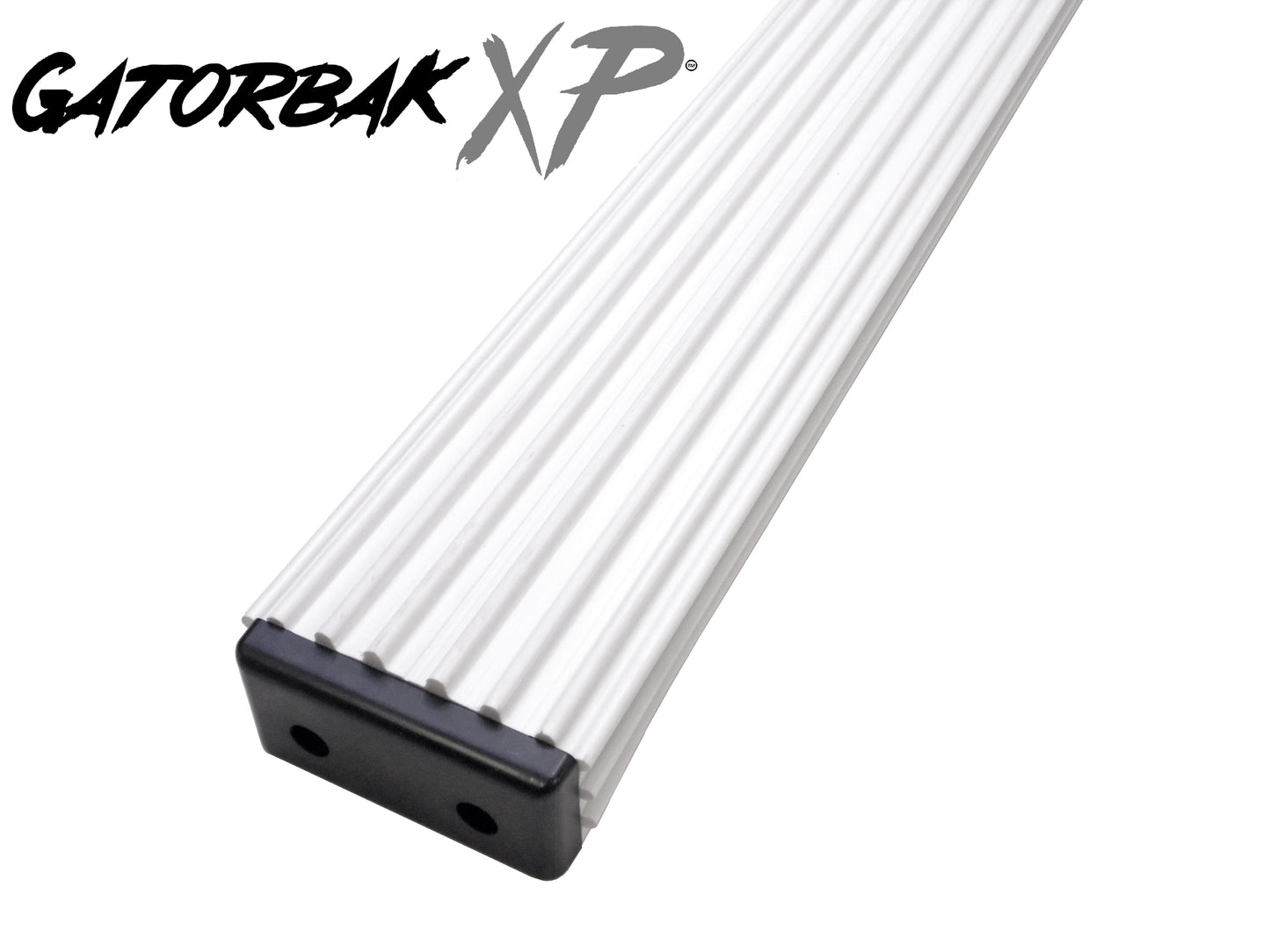White Gatorbak XP material on 2x4 with endcap close up