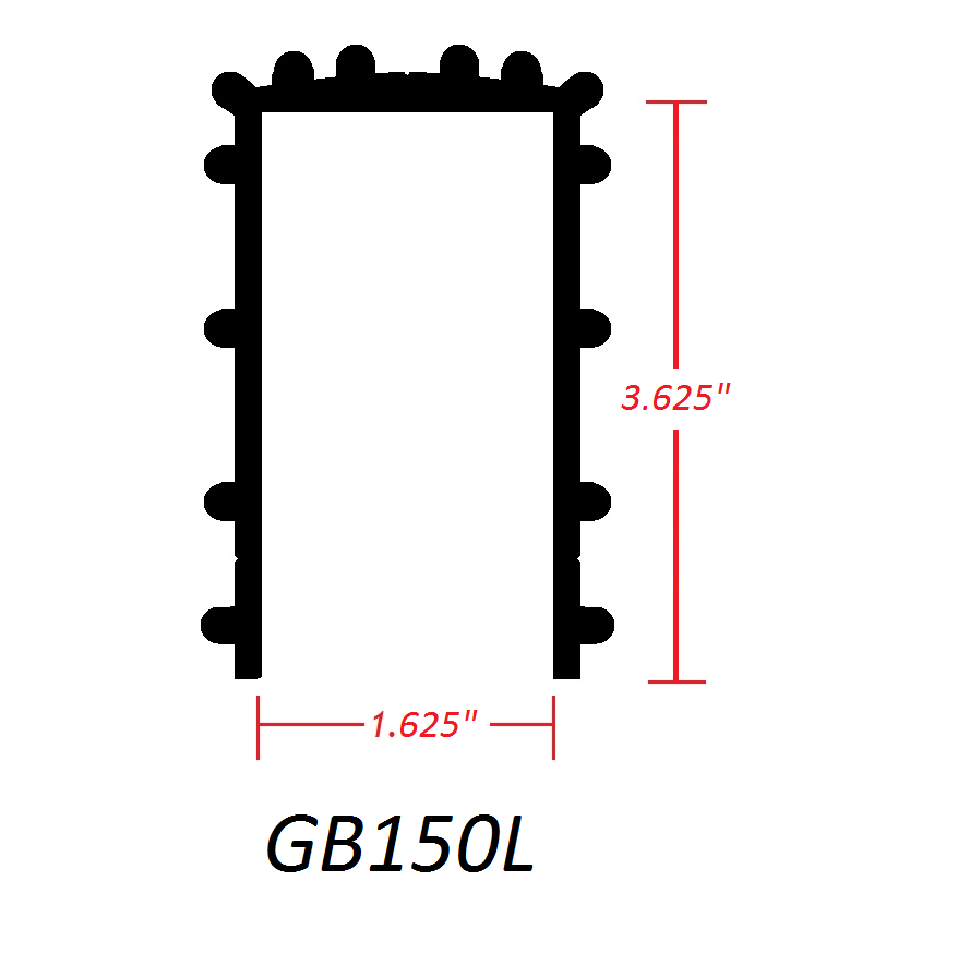 Illustration of Gatorbak XP Product 150 2x4 on edge