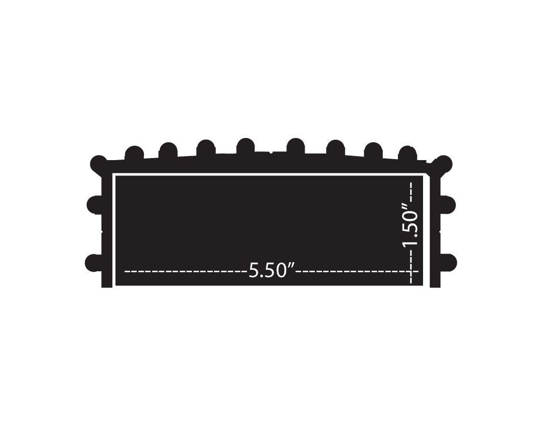Gatorbak GB550 Profile on 2x4 Structure