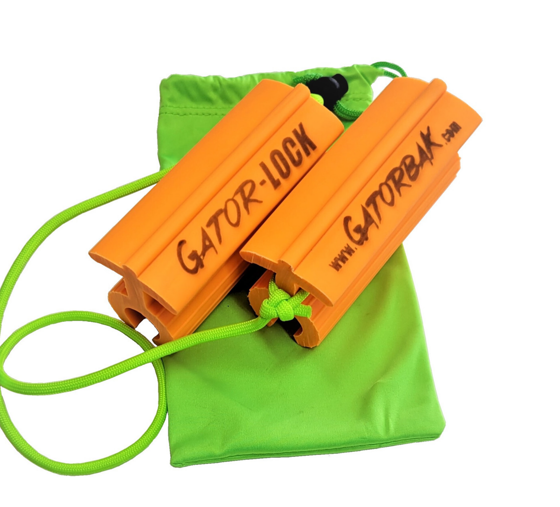 Gator-Lock Steering Lock for boats orange in color