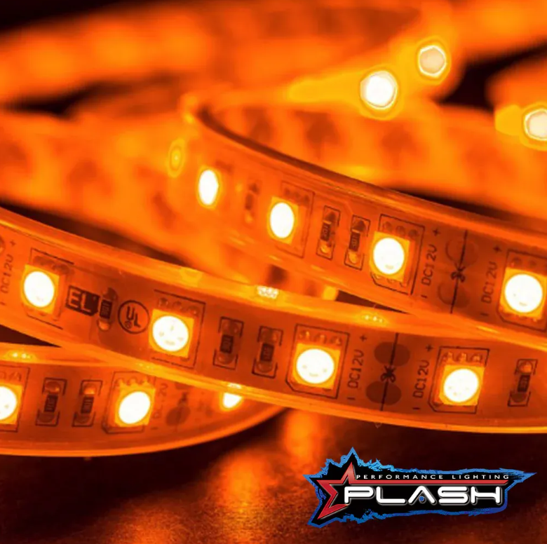 Amber Light Strip Close Up