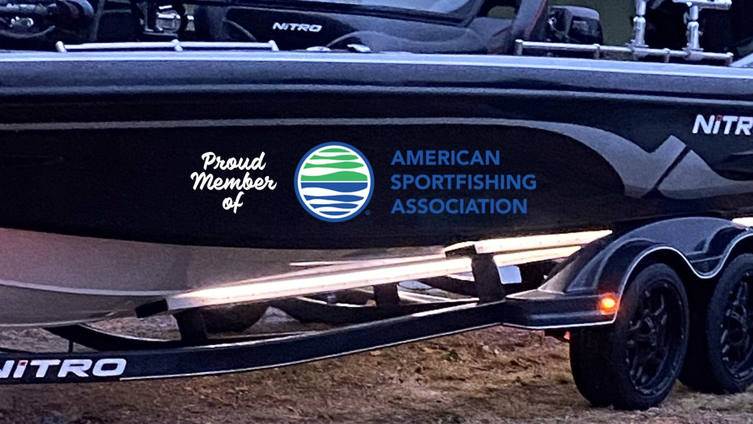 Gatorbak boat trailer bunks supporting the American Sportfishing Association and recreational fishing industry
