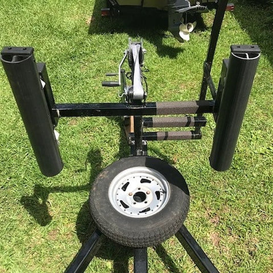 Pontoon Bumper Gatorbak on Trailer with endcaps